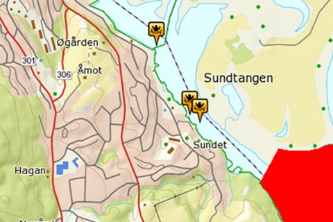 Skjermbilde av isknapper på iskart.