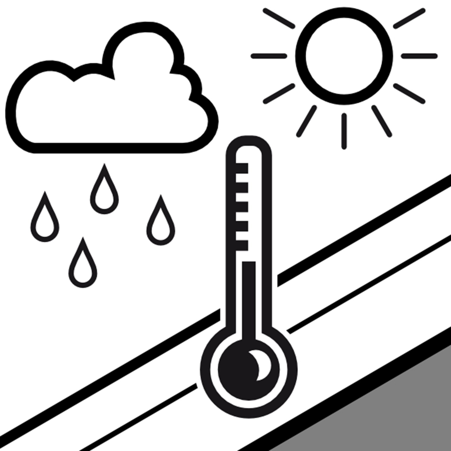 Illustrasjon av hvordan regn og oppvarming øker belastningen på snødekket.