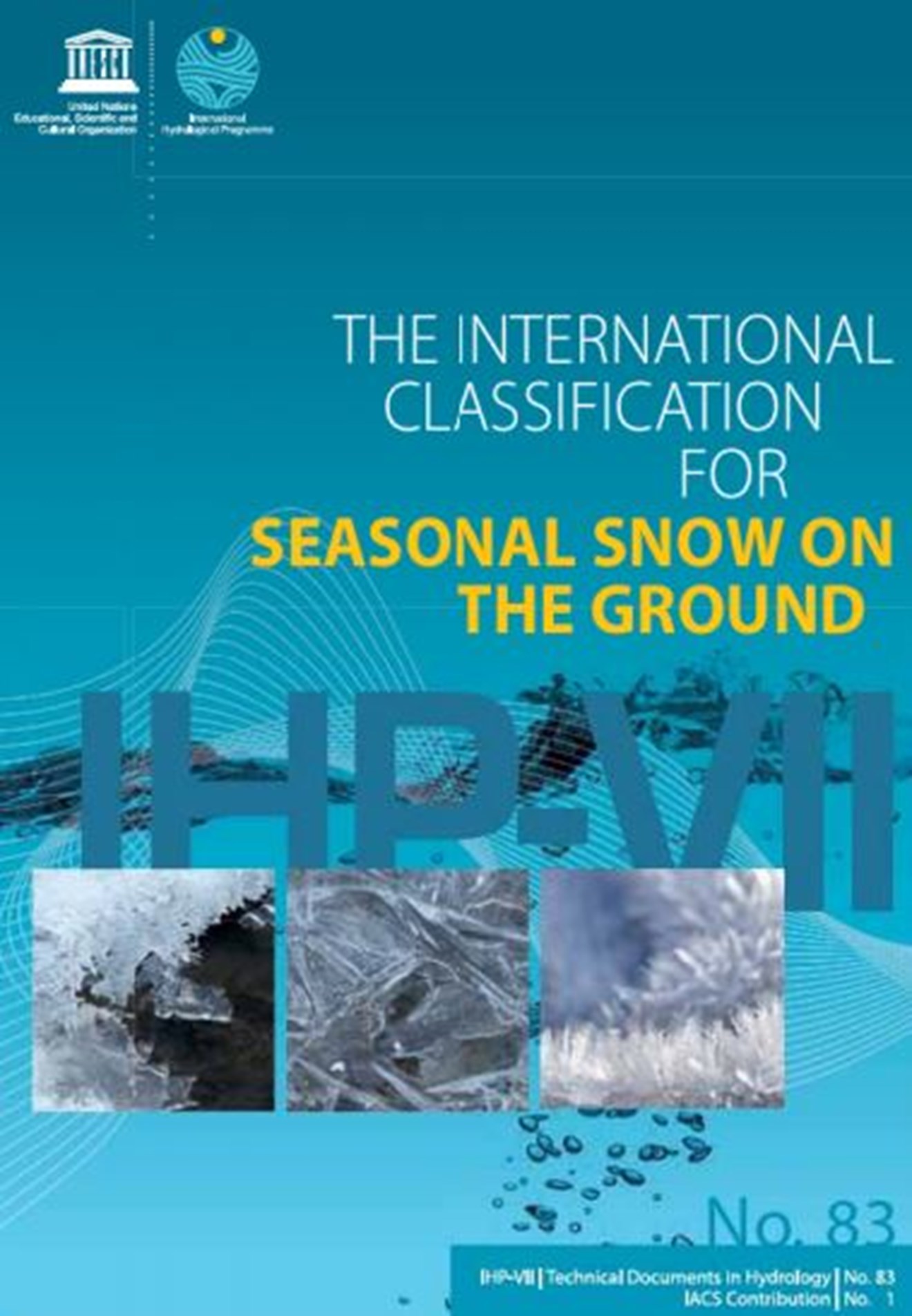 Forsiden til skrivet "The international classification for seasonal snow on the ground".