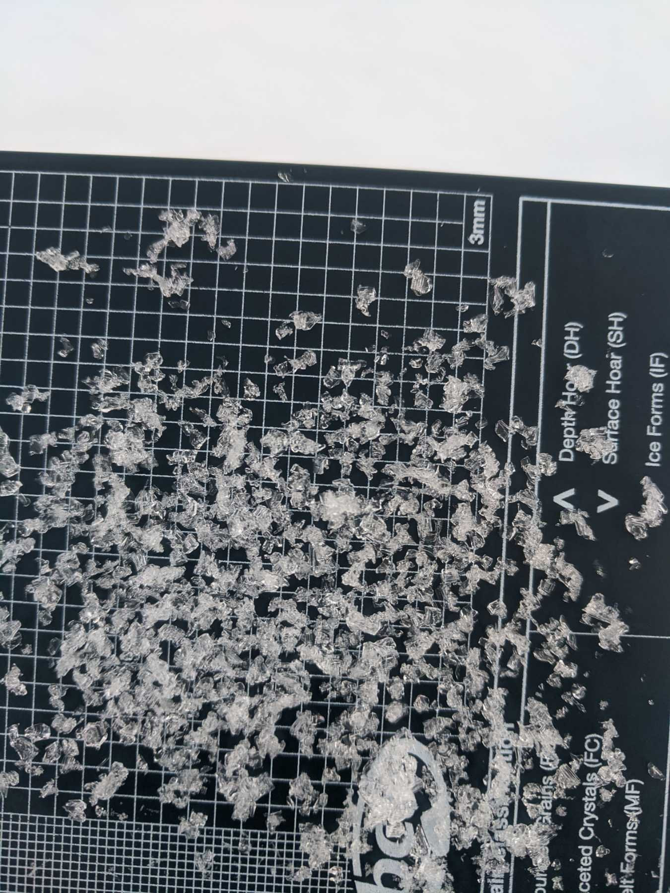 Bilde av en rasteplate med 2-3 mm store kantkorn på.